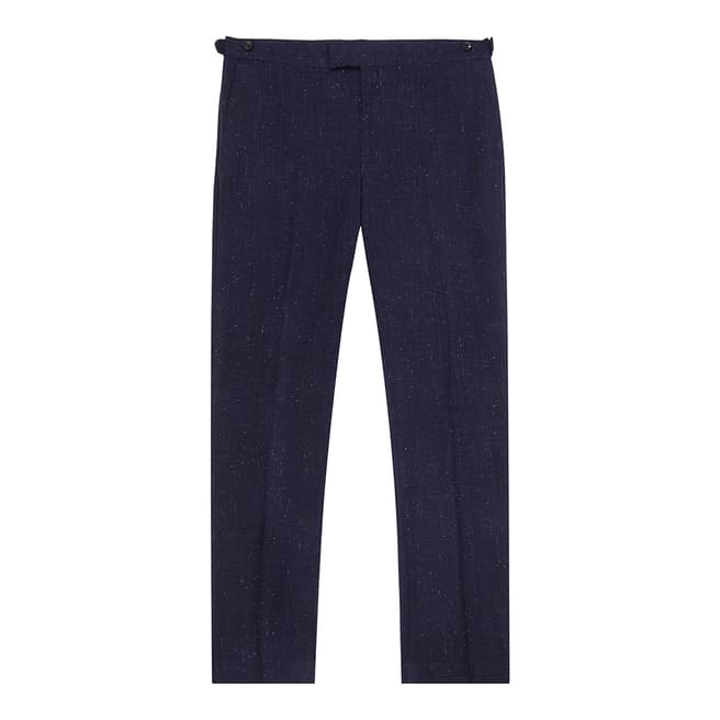 Reiss Navy Fountain Slim Fit Suit Trousers