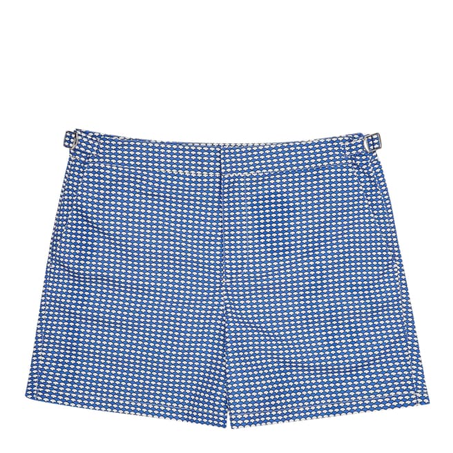 Reiss Blue Eclipse Checked Shorts