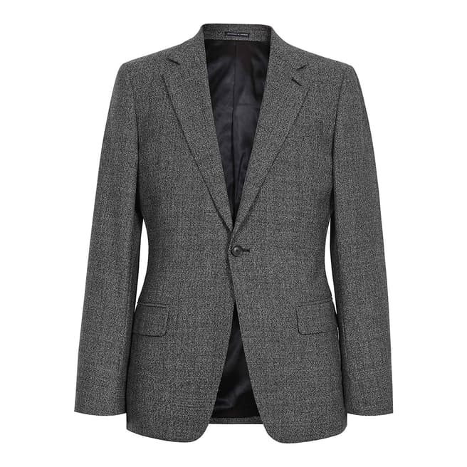 Reiss Charcoal Gere Wool Suit Jacket