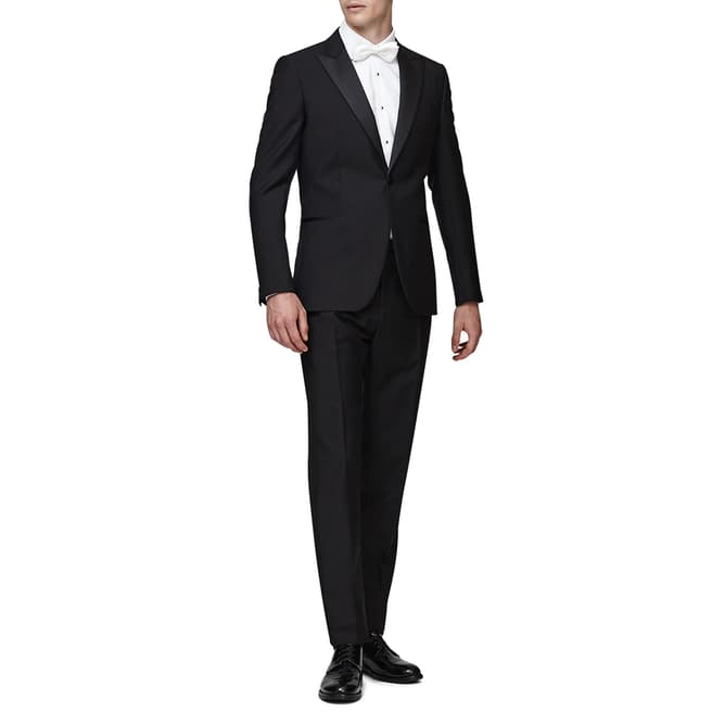 Reiss Black Mayfair Wool Blend Suit