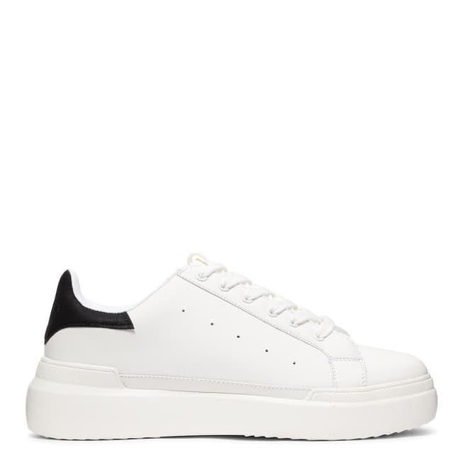 Cortica White Podium 419 Black Contrast Tab Sneakers