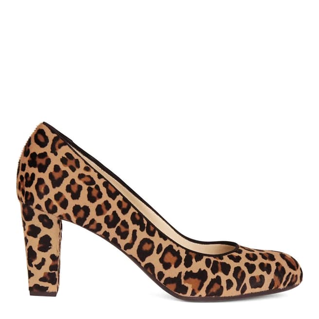 Hobbs London Leopard Sonia Court Heeled Shoes