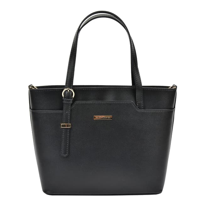 Mangotti Bags Black Leather Shoulder Bag