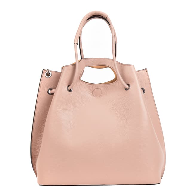 Mangotti Bags Pink Leather Top Handle Bag