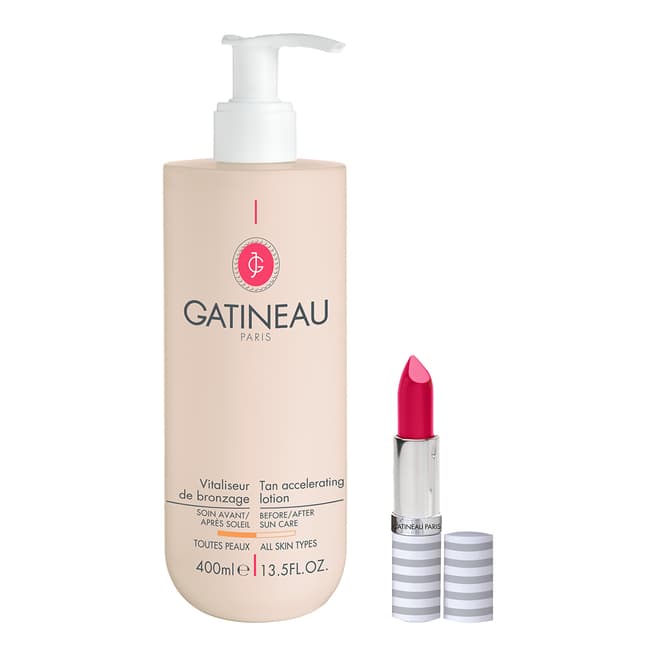 Gatineau Tan Accelerator with Perfection Ultime Lip balm Rose SPF15 WORTH £77