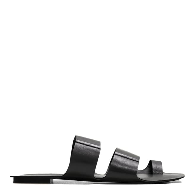 Mango Black Ceuta Asymmetric Sandal