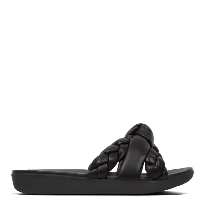 FitFlop Black Braid Toe Posts Sandals