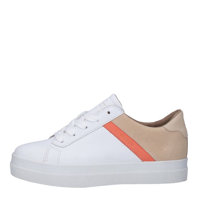 Gant Bright White & Macadameia Beige Avona Sneakers