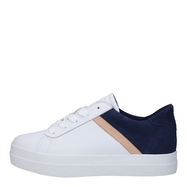 Gant Bright White & Indigo Blue Avona Sneakers