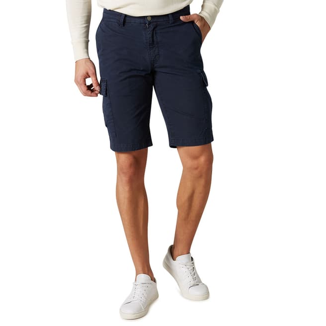 7 For All Mankind Navy Weightless Light Cargo Shorts