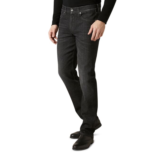 7 For All Mankind Black Slimmy Luxe Stretch Jeans
