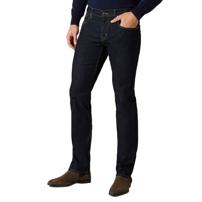 7 For All Mankind Dark Denim The Straight Stretch Jeans