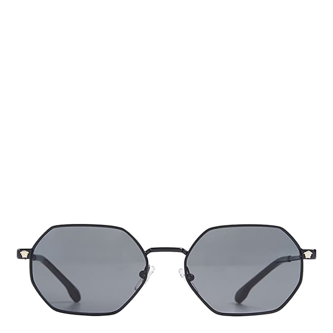Versace Women's Black/Grey Versace Sunglasses 53mm