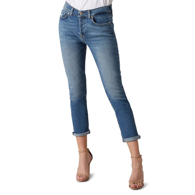 7 For All Mankind Blue Luxe Vintage Asher Stretch Jeans