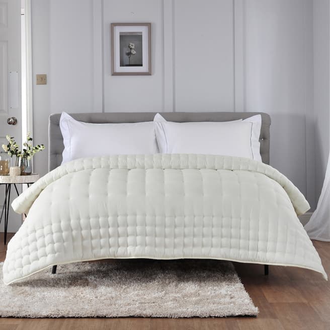 The Lyndon Company Quilted Cotton Bedspread, Oyster