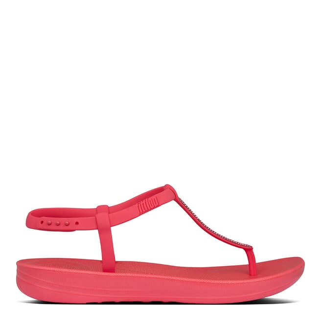 FitFlop Hot Pink Iqushion Sparkle Back Strap Sandals