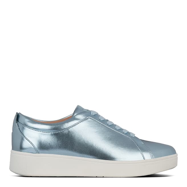 FitFlop Ice Blue Metallic Rally Trainers
