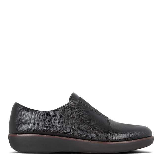 FitFlop All Black Laceless Derby Shoes