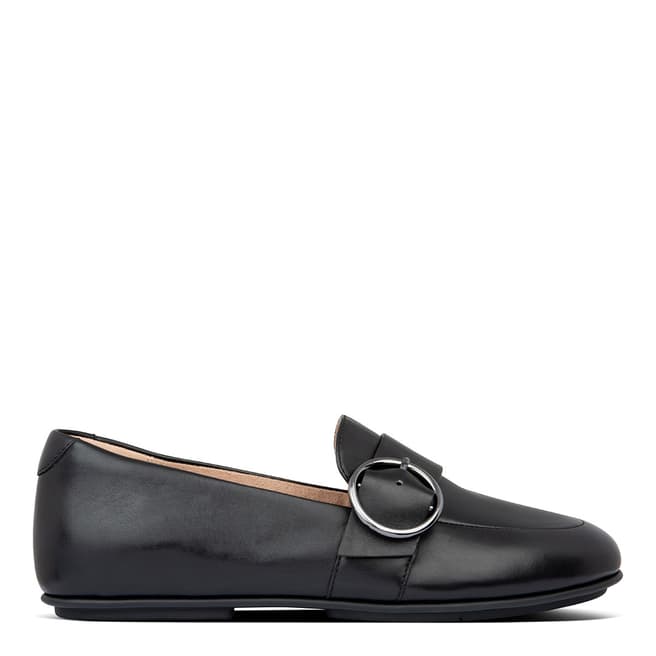 FitFlop All Black Lena Buckle Loafers