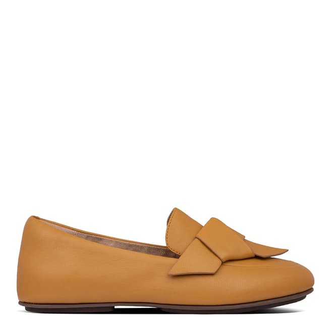 FitFlop Mustard Lena Knot Loafers