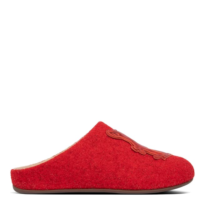 FitFlop Red Chrissie Mule Slippers