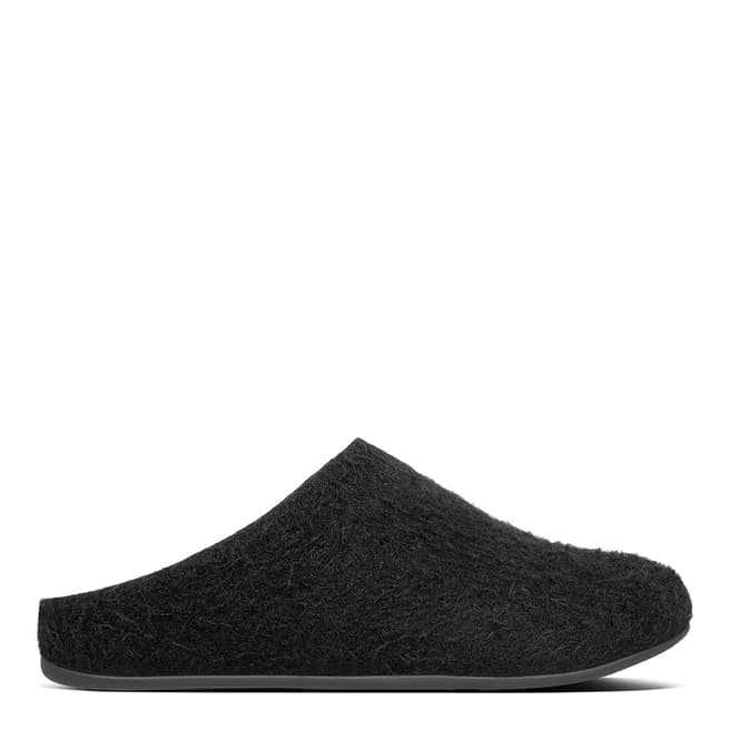 FitFlop All Black Chrissie Textured Slippers