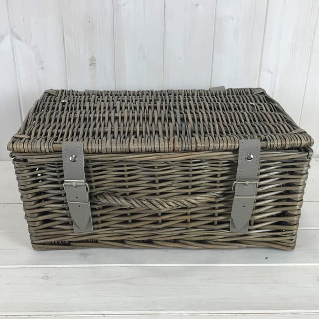 The Satchville Gift Company Set Of Two Hampers In Antiqued Willow