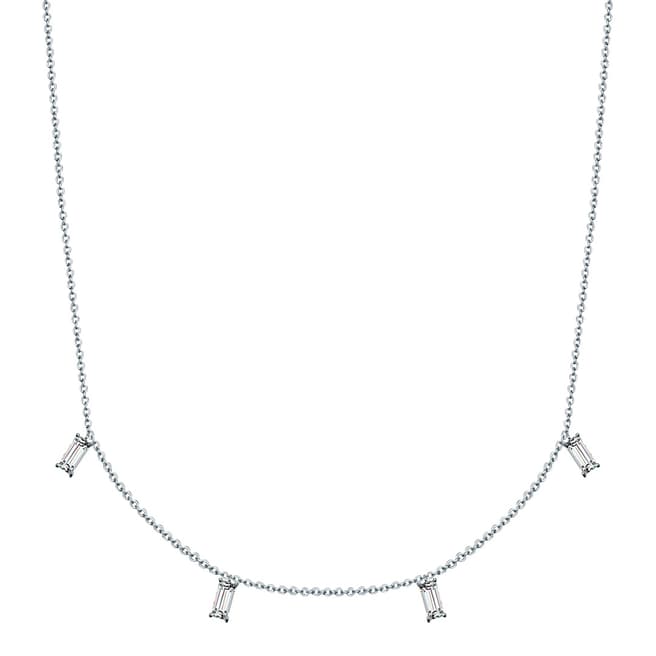 Glamcode Silver Crystal Necklace 