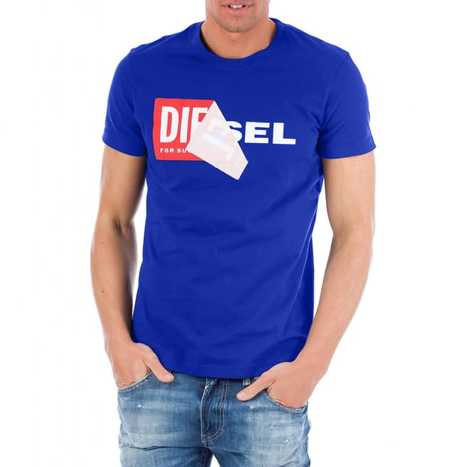 Diesel Blue Diego Cotton T-Shirt