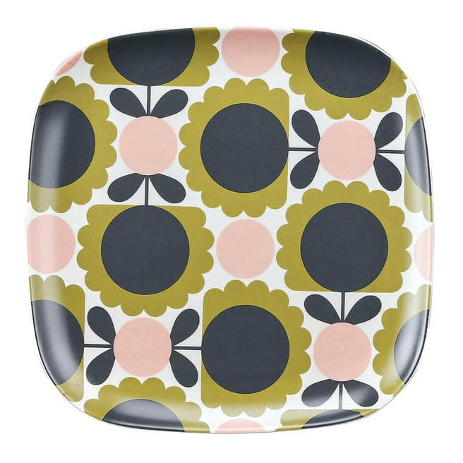 Orla Kiely Set of 6 Scallop Flower Forest Bamboo Side Plate