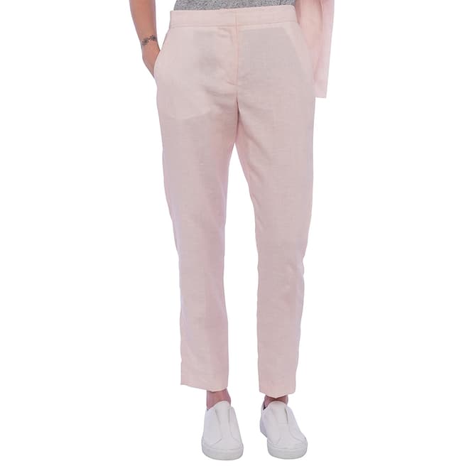 French Connection Pink Haiti Linen Trousers