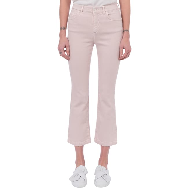 French Connection Pink Antique Kick Flare Jeans