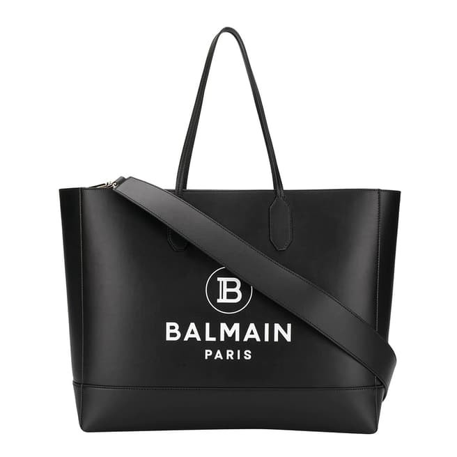 Balmain Black Balmain Open Top Tote Bag