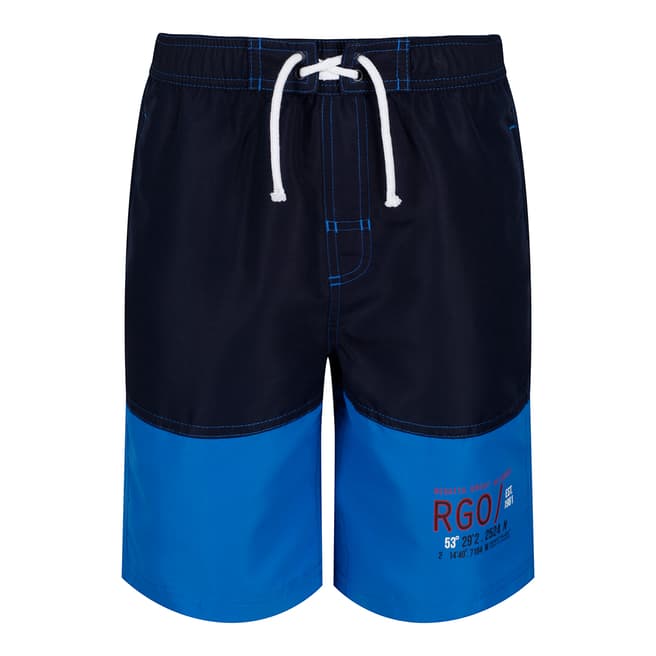 Regatta Navy & Blue Shaul Swim Shorts