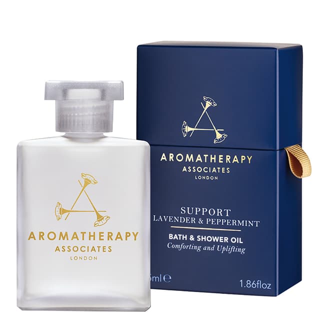 Aromatherapy Associates Support Lavender & Peppermint Bath & Shower Oil, 55ml