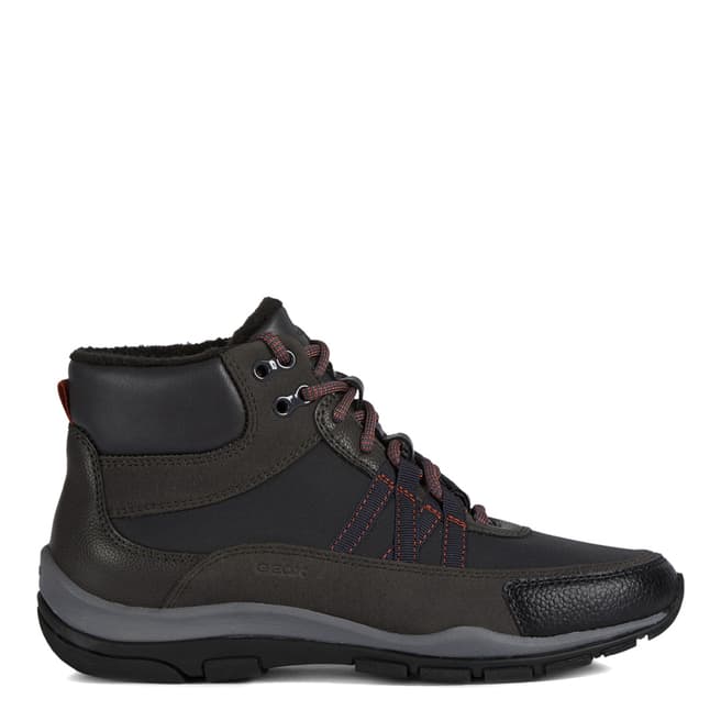 Geox Anthracite & Mud Kander Hiker Style Sneakers