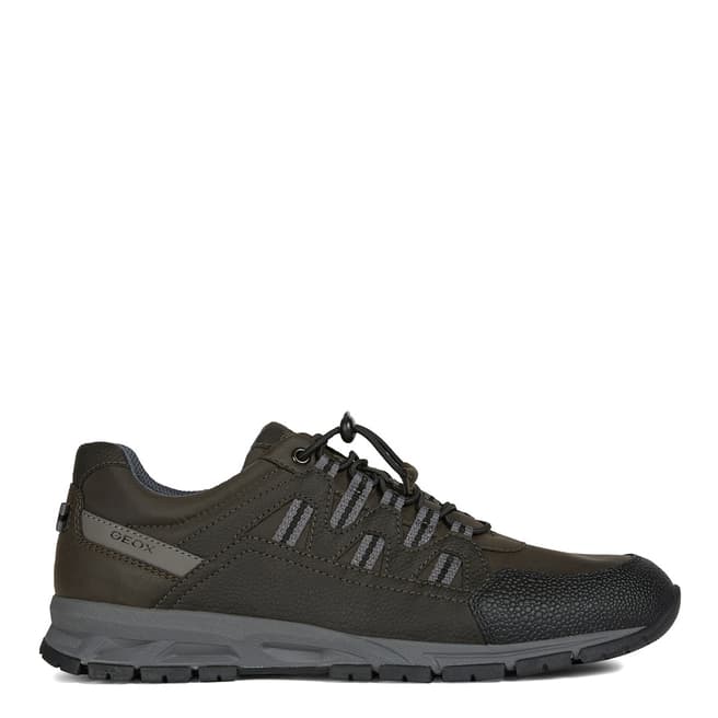Geox Dark Coffee & Anthracite Delray Sneakers