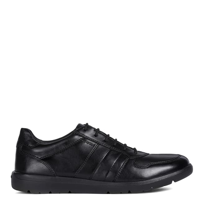 Geox Black Leitan Leather Shoes