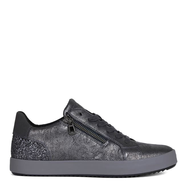 Geox Anthracite Blomiee Glitter Sneakers