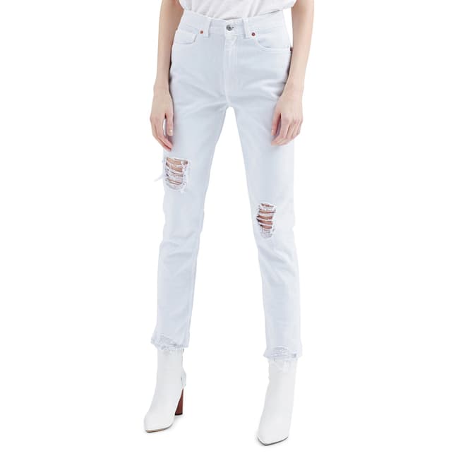 IRO White Edwin Tapered Cotton Jeans