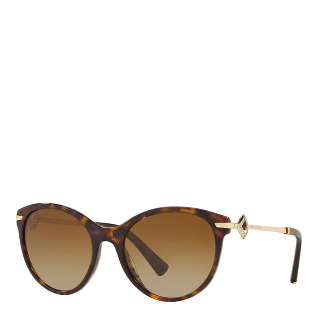Bvlgari Women's Brown Bvlgari Sunglasses 55mm