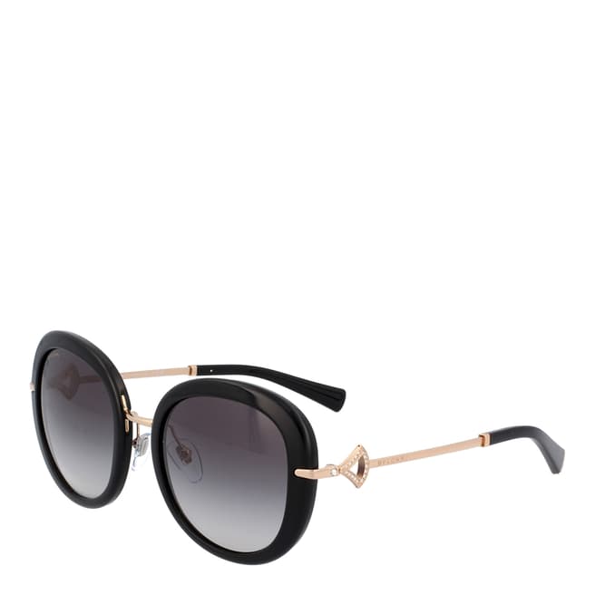Bvlgari Women's Black/Gold Bvlgari Sunglasses 53mm