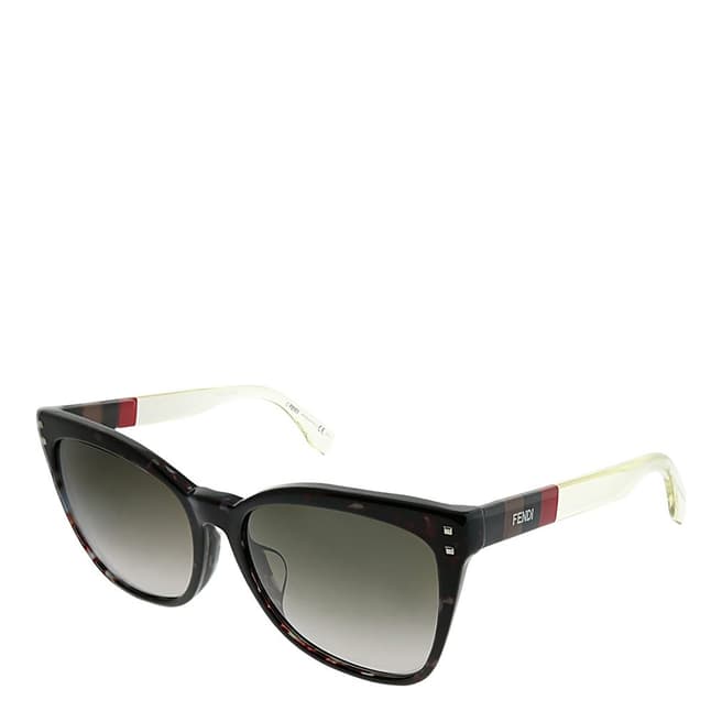 Fendi Unisex Black Multi Fendi Sunglasses 57mm