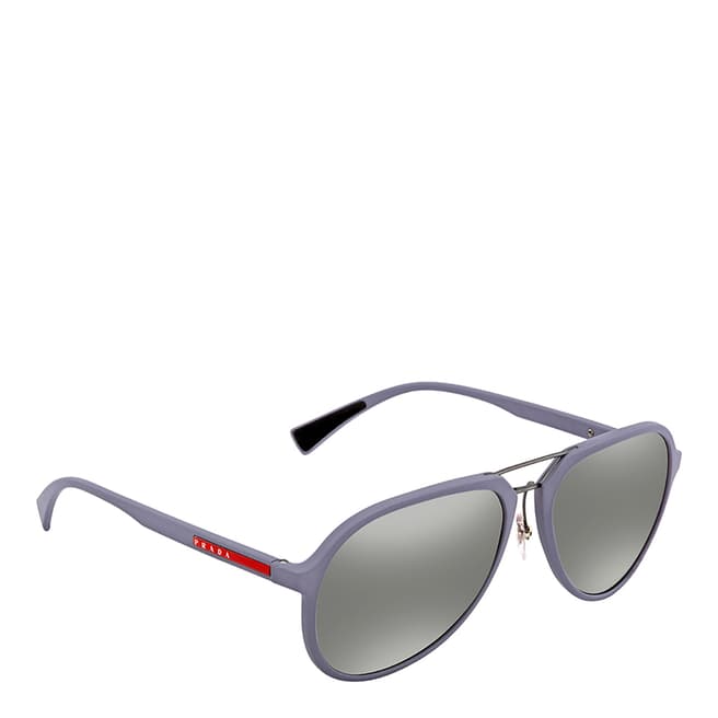 Prada Men's Grey/Silver Prada Sunglasses 58mm