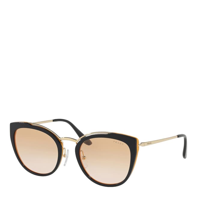 Prada Women's Brown/Gold Prada Sunglasses 54mm