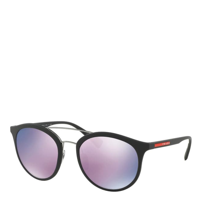 Prada Men's Black/Purple Prada Sunglasses 54mm