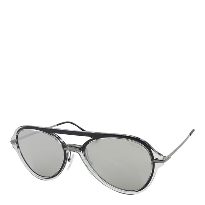Prada Men's Silver Prada Sunglasses 57mm