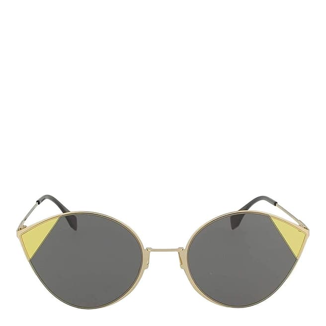Fendi Women's Gold/Grey Fendi Sunglasses 60mm