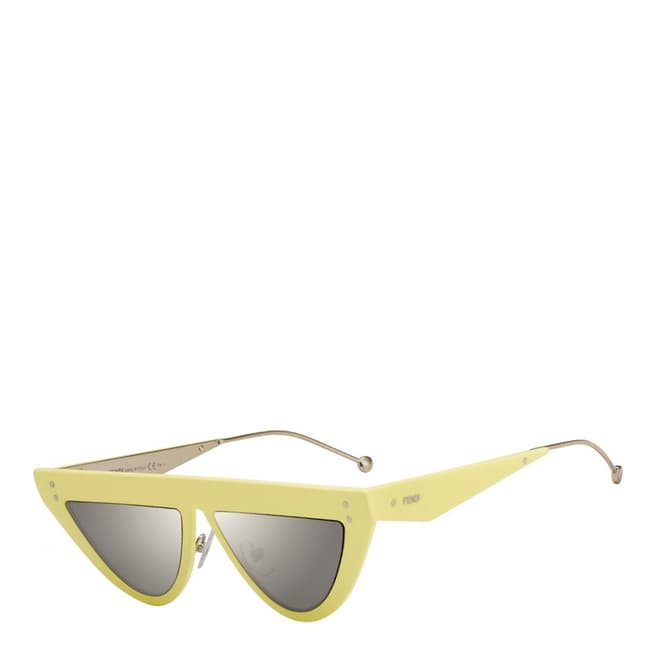 Fendi Women's Yellow/Grey Fendi Sunglasses 53mm