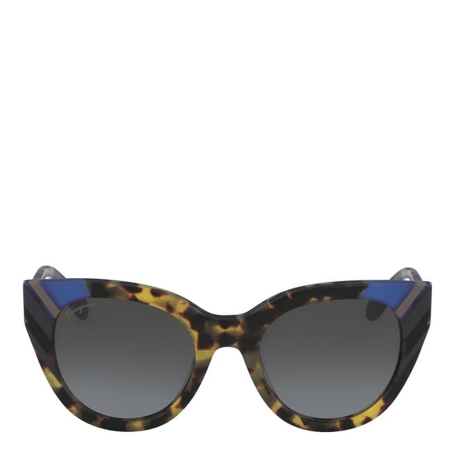 Ferragamo Women's Tortoise Cat Eye Sunglasses 50mm